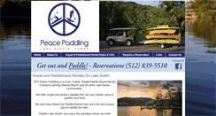 Desktop Screenshot of peacepaddling.com